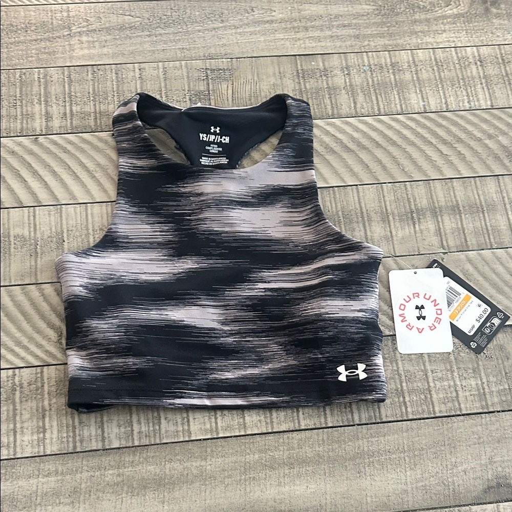 Under Armour Kids Black and Gray Tank Top